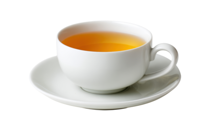 A beautiful cup of tea sitting on a saucer, perfect for a relaxing moment.