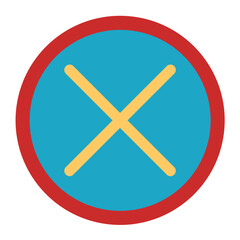 Obraz premium Close Vector Design Icon Style