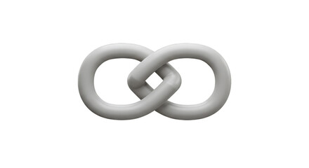 Infinity Symbol 3D Render Endless Loop Shape Abstract Design PNG