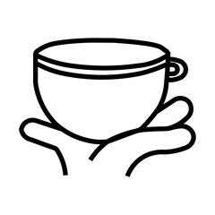 cup of coffee with cup