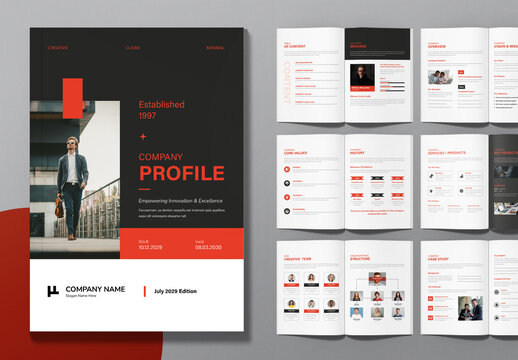 Professional Company Profile Design Layout