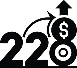 A collection of colorful 3D number and symbol icons, perfect for business or art design