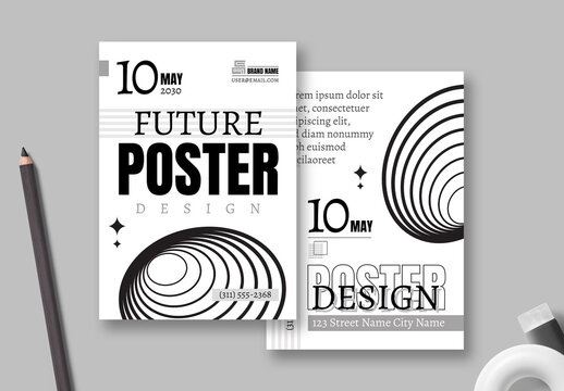 Stylish Modern Future Poster Design