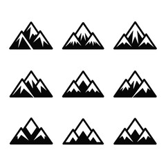 set of triangular warning signs