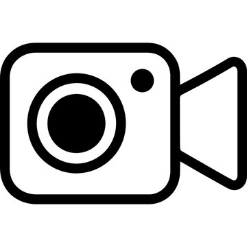 recommend clip art: Video camera outline icon vector