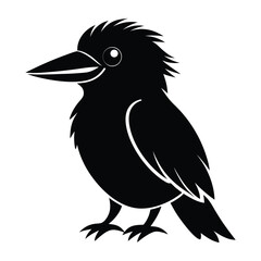 kookaburra silhouette vector white background.