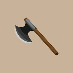 ax handle wood tool for wood cutting vector design on png background