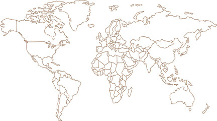 world map vector illustration,  Black and White World Map Vector illustration