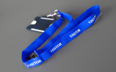 Access control: Badge for visitors to a company site or office