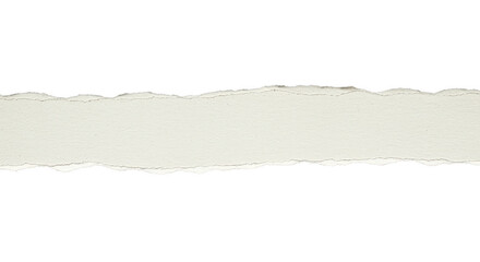 Torn Paper Revealing Abstract:  A close-up captures a strip of torn paper revealing an open space, highlighting the texture, and raw edge details in an abstract composition.