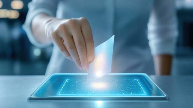 Hand placing a U.S. passport into a security bin during airport screening, modern travel and TSA concept