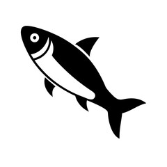 silver carp fish icon