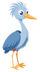 blue heron cartoon
