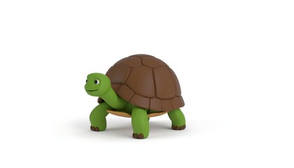 Cartoon turtle, 3D render