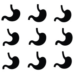 Abstract black silhouette design representing a form or modern vector shape element