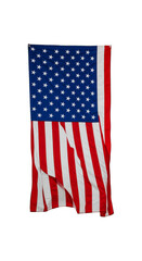 Fototapeta premium Isolated Transparent United States Flag America Patriotic Symbol Banner