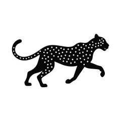 cheetah vinyl ready vector illustration