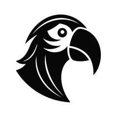 tropical-cartoon-parrot-head-icon-vector-include-a.eps