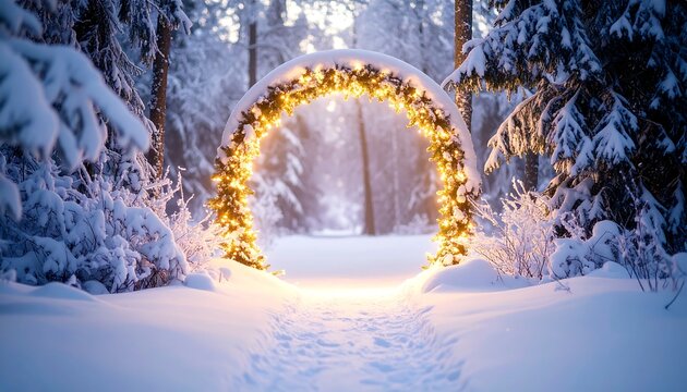 Winter wonderland archway
