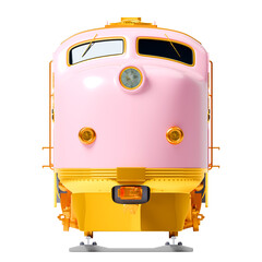 diesel locomotive retro-style pink plastic front