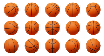 Transparent Background Basketball Balls Texture Sport Pattern Competition