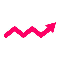 Zigzag Arrow Vector Design Icon Style