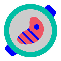 Steak Vector Design Icon Style