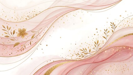 Elegant Pink and Gold Marble Texture Perfect for Wedding Invitations Branding and Social Media
