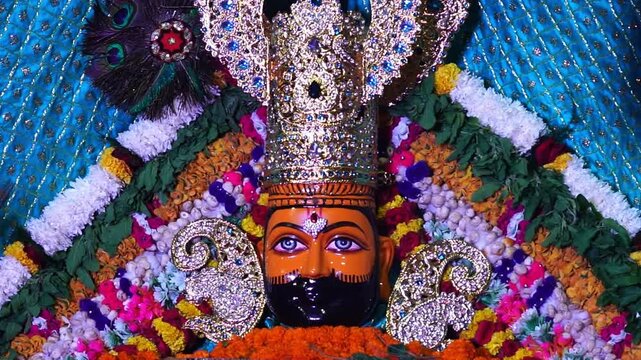 Khatu Shyam Ji Glowing in a Aura