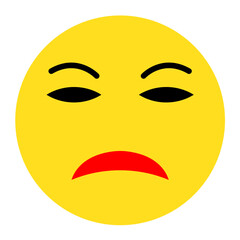 Disappointed Vector Design Icon Style