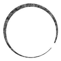 Elegant black circle frame.