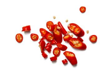 The High resolution photo of fresh red chili peppers for cooking