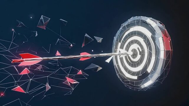 Abstract target with arrow