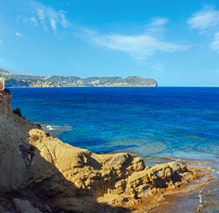 Calp summer coast, Spain.