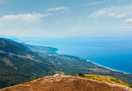 Adriatic summer coast (Albania).
