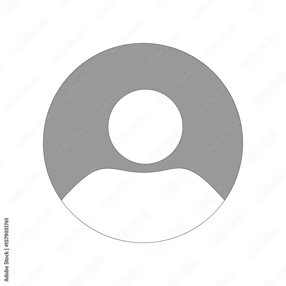 Fototapete Default Avatar profile icon transparent . Social media User  icon . isolated on white background. vector illustration. EPS 10 . 