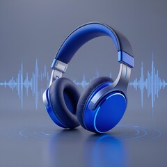 Headphones on white background simple technology audio equipment