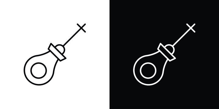 Car dipstick icon. thin line for web and mobile, modern minimalistic style