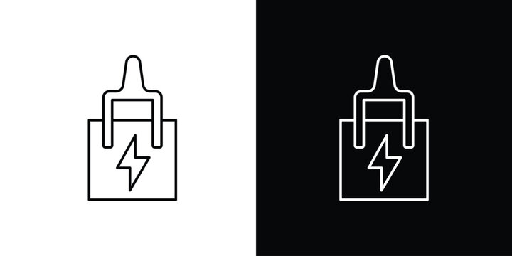 Circuit Breaker icon. thin line for web and mobile, modern minimalistic style