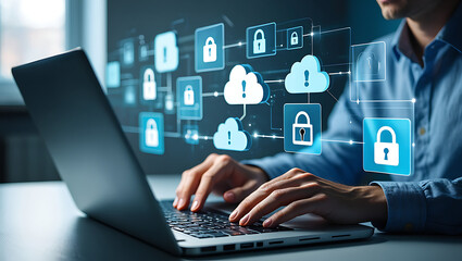 Secured Cloud Network Access with Laptop and Digital Locks
