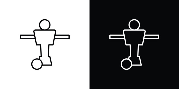 Foosball icon. thin line for web and mobile, modern minimalistic style