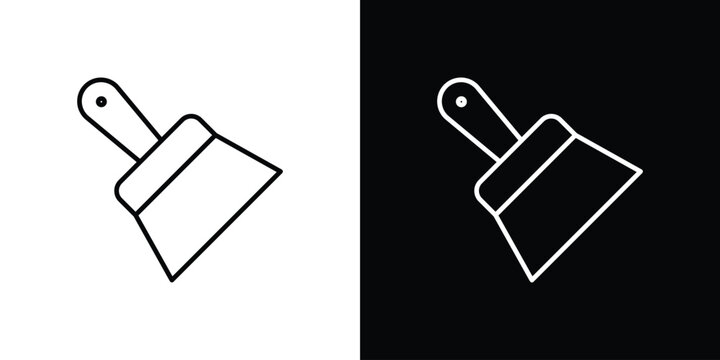 Putty knife icon. thin line for web and mobile, modern minimalistic style