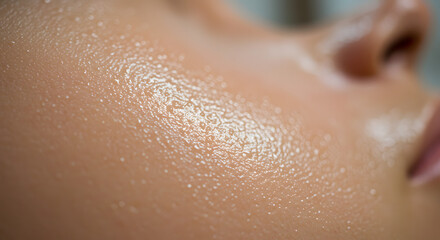 Glistening Skin Close-up







