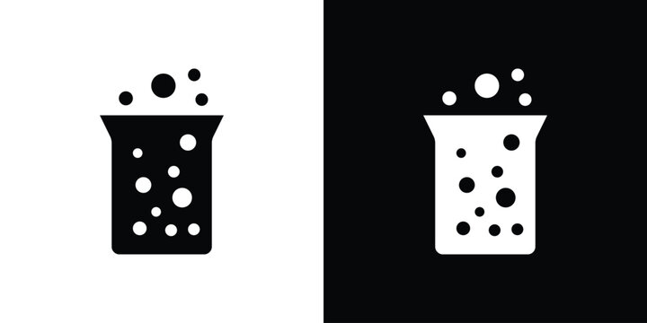 Hard Water icon. Vector illustration. Silhouette in black color