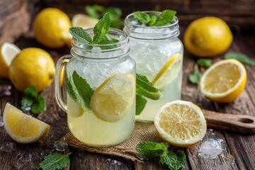 Lemon and Mint Lemonade 