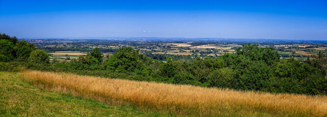 Tog Hill, Bristol panorama view towards Wales