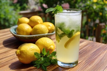 Lemon and Mint Lemonade 
