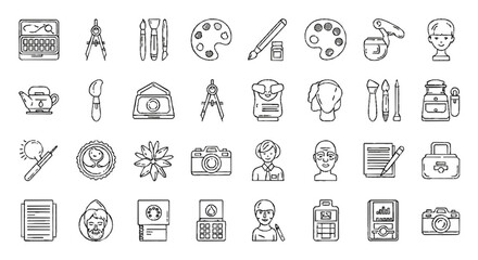Fototapeta premium set of medical icons vector