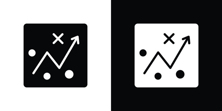 Tactical icon. Vector illustration. Silhouette in black color