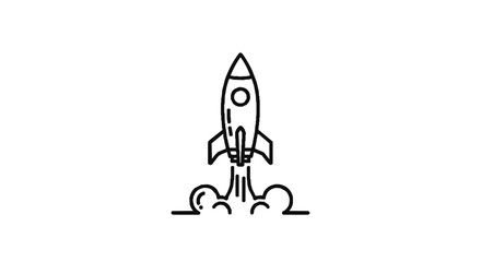 space rocket vector illustration